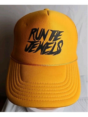 Run The Jewels Trucker Hat Gold (Yellow) Cap Snapback Adjustable Adult RTJ